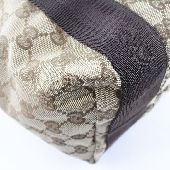 Gucci Gg Canvas Beige Canvas Tote Bag (Pre-Owned) - Picture 10 of 11